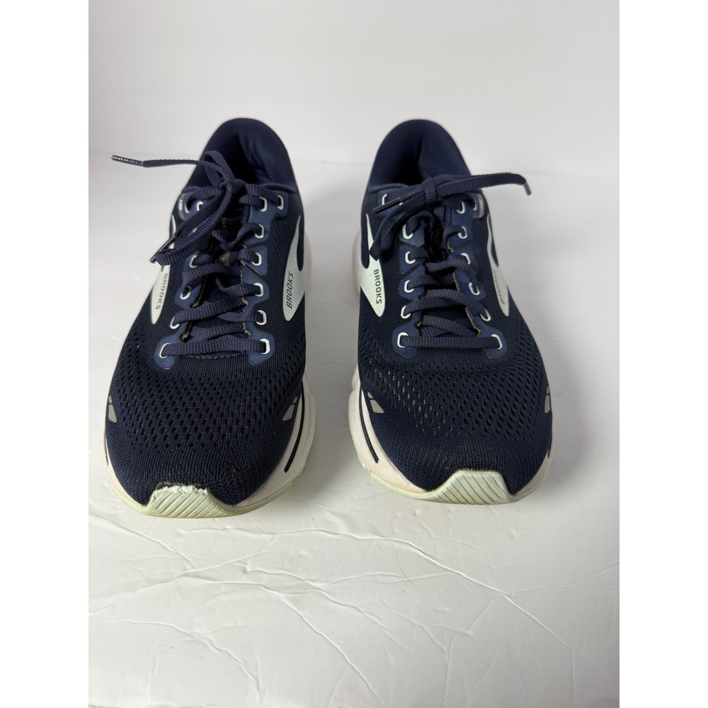 Brooks Ghost 15 Women's Running Shoes Navy Blue White 1203801B450 Size 10